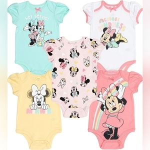 NWT Disney baby bodysuit 12 months 5-pack